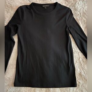 Banana Republic Silky Ribbed Crew Long Sleeve